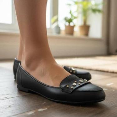 Imagem de Sapatilha Feminina Moleca Casual Confortável Strass Dia a Dia 5027.1497-Feminino