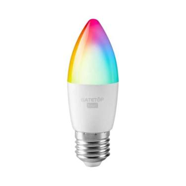 Imagem de Lâmpada LED Inteligente RGB Dimerizável Gu10 C37 A60 T37 Tuya E14 E27 