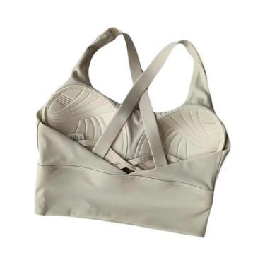 Imagem de Sutiã Esportivo Feminino De Yoga Com Absorção De Impacto E Respirável 