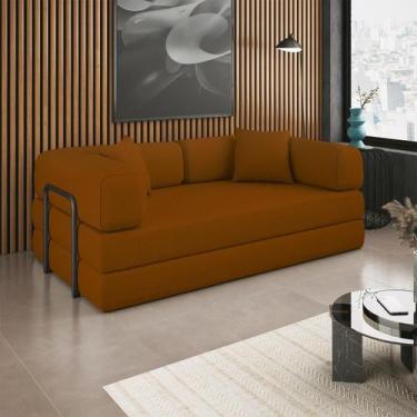 Imagem de Sofá Cama Colchão Casal Compactair Confortável Sala Balaqui - Balaqui 