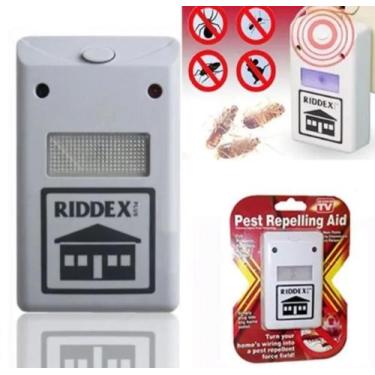 Imagem de Repelente Tomada Contra Ratos Baratas e Aranhas - Riddex