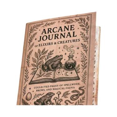 Imagem de Grimoire De Bruxaria Gótica Com 77 Páginas, Kit Livro Das Sombras, Fas