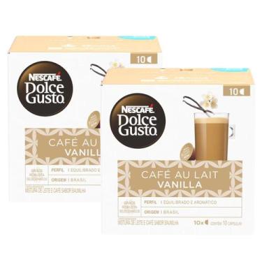 Imagem de 2x Capsula de Café Au Lait Vanilla Dolce Gusto 10 unidades - - Nescafé