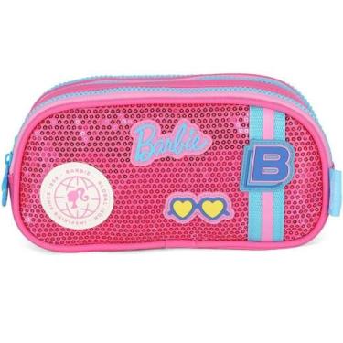 Imagem de Estojo Triplo Barbie PINK C/PAETE - Luxcel