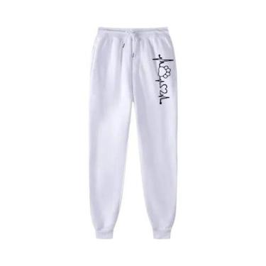 Imagem de Calças De Moletom Femininas De Alta Qualidade, Moda Casual Harajuku, R