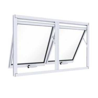 Imagem de Janela de Alumínio Máximo Ar Duplo Horizontal 60x100cm Lucasa Ideale