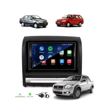 Imagem de Kit Multimídia Palio Siena Strada Idea 2005 / 2011 7 Pol CarPlay Andro