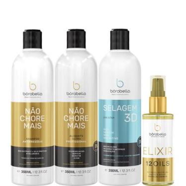 Imagem de Borabella Kit Não Chore + Selagem 3x350ml + Elixir 60ml