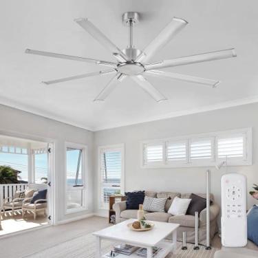 Imagem de Ventilador de Teto ZMISHIBO 65" 8 Hélices de Alumínio Motor DC