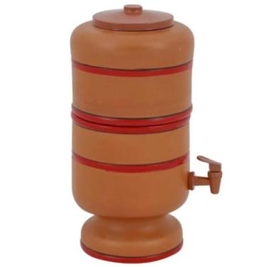 Imagem de Filtro De Barro Bebedouro Purificador Cerâmica Vela Micro Porosa Tradi