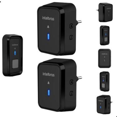 Imagem de Campainha Sem Fio Intelbras CIB 101S Kit 2 Ambientes Bivolt Fácil Inst
