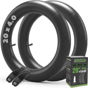 Imagem de Câmara de ar PAKCHEF para bicicleta 20x4 com válvula Schrader, kit com