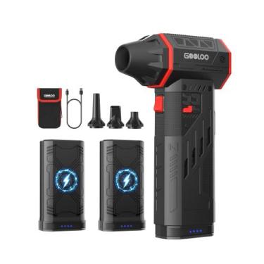 Imagem de Soprador de Ar Elétrico GOOLOO F5 com Dupla Bateria 180000RPM