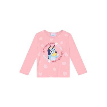 Imagem de Blusa infantil menina da Bluey com glitter Brandili