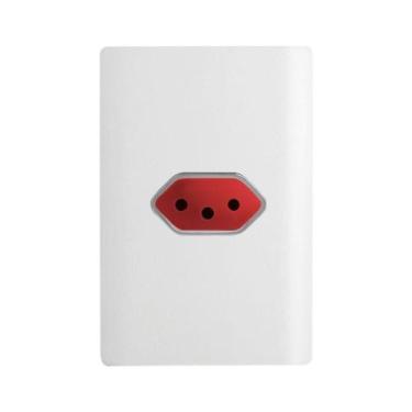 Imagem de Tomada 2p+t Horizontal De 20 Ampères Vermelha Da Linha Novara - 1200-4