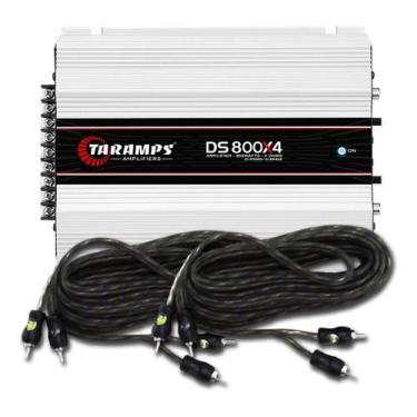 Imagem de Módulo Amplificador Digital Taramps DS800x4 2 Ohms + 2 Cabos Rca Techn