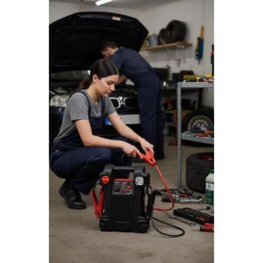 Imagem de Auxiliar de Partida 500A Bivolt Portátil Bateria Veicular - Congratula