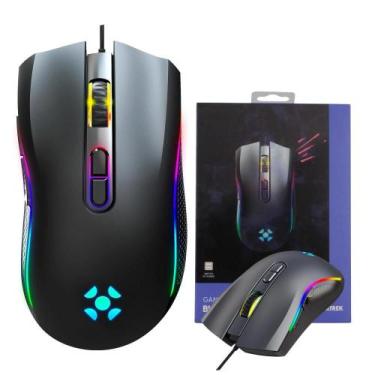 Imagem de Mouse Gamer Fortrek Black Hawk Com 13 Modos de Iluminação Led  Rgb Até