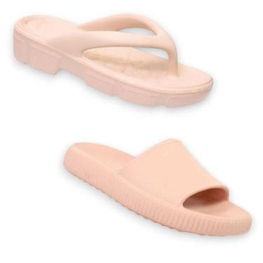 Imagem de Kit 2 Chinelos Nuvem Slide e Tamanco Ortopédico Terapêutico - Flex Spo