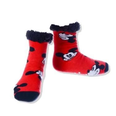 Imagem de Meia Pantufa Cozy Mickey Mouse Pattern - zona criativa