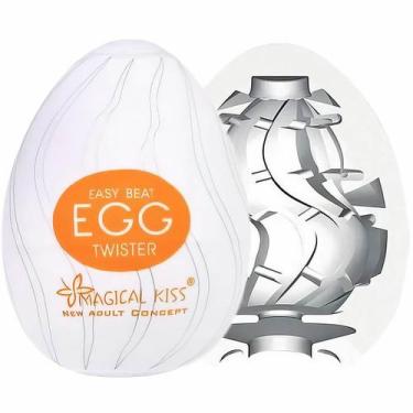 Imagem de Masturbador Masculino Egg Twister Estimulador Portátil em Silicone Pur
