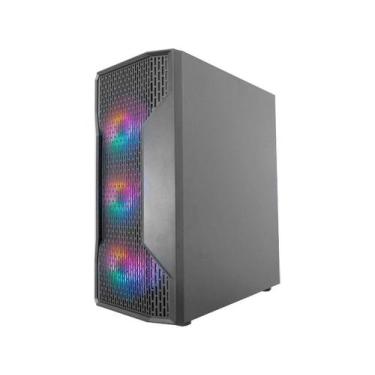 Imagem de Gabinete Gamer K-Mex Boreas III RGB Mid Tower - ATX Preto