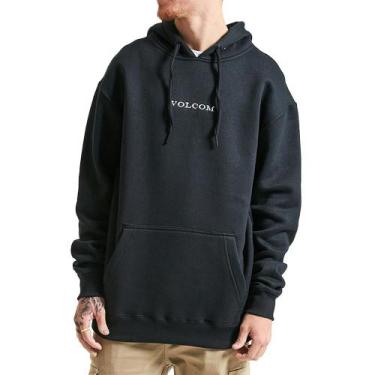 Imagem de Moletom Volcom Canguru Signature WT24 Masculino Preto, Preto, M