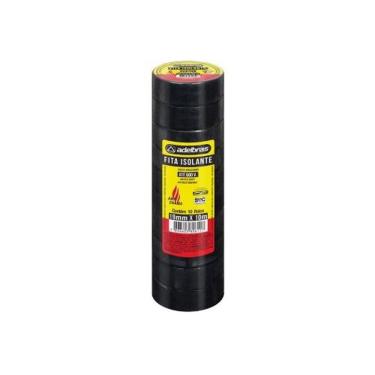Imagem de Fita Isolante Antichama 930 para Instalações Elétricas 19mm X 10m Preta Adelbras