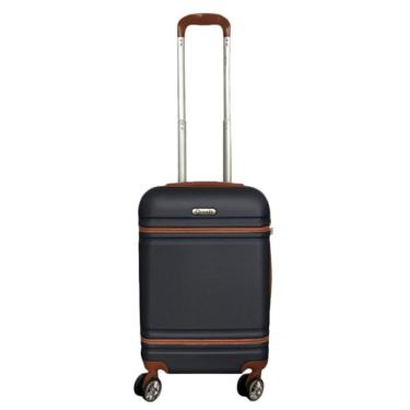 Imagem de Mala de Viagem de Bordo 10kg Abs Rodinhas 360º Removíveis Zíper Duplo Mb001 Preto Qualis