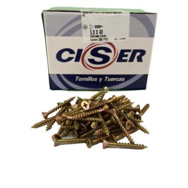 Imagem de Parafuso Chipboard 5.0 X 40 Phillips P/ Madeira Caixa 300 Pç - CISER