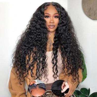 Imagem de Peruca Yeelice Hair 30" ondulada profunda, sem cola, densidade 210%