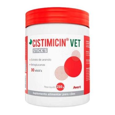 Imagem de Cistimicin Vet Sticks Avert 30 Suplemento Urinário Cães com Cranberry 