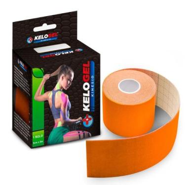 Imagem de Fita Bandagem Kinesio Kinesiology Tape 5cm x 5m, Laranja