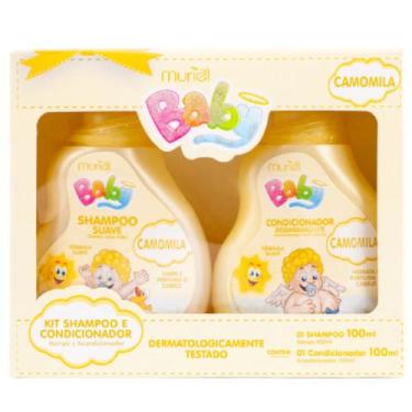 Imagem de Kit Shampoo + Condicionador Baby Muriel 100ml - Linha Infantil, Maciez