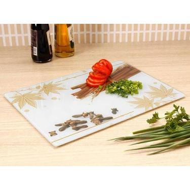 Imagem de Tábua de Vidro para Corte Terrazo Cinza Claro 25cm x 35cm - MOR