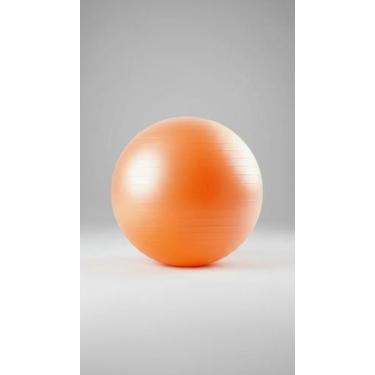 Imagem de Bola de Pilates Exercícios Ginástica 55cm Laranja - Congratulations St