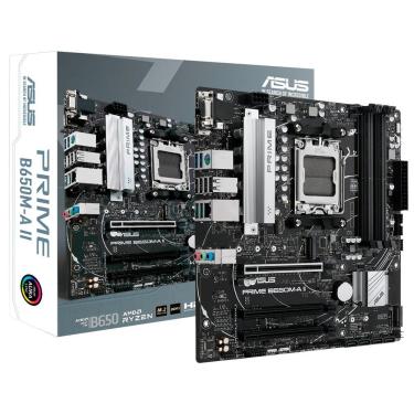 Imagem de Placa Mãe Prime B650M-A II Socket AM5 VGA DDR5 Desempenho Avançado Asus