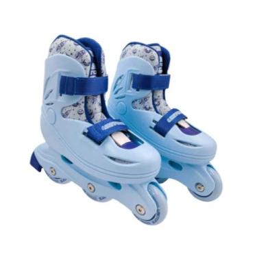 Imagem de Patins Inline Candy Azul Tamanho 32-33 (P) Unitoys - 3701