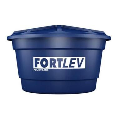 Imagem de Caixa D'Água Plástica com Tampa 500 Litros Azul Fortlev