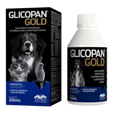 Imagem de Suplemento Glicopan Gold para Cães e Gatos com 250 ml - Vetnil
