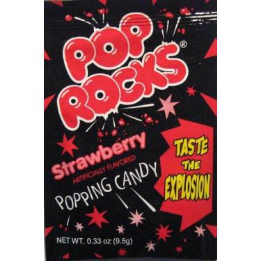 Imagem de Pop Rocks Strawberry Popping Candy Bala Sabor Morango - 9.5g