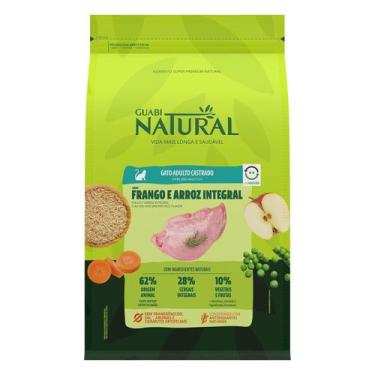 Imagem de Ração Guabi Natural Gato Adulto Castrado Frango e Arroz Integral 7,5 k