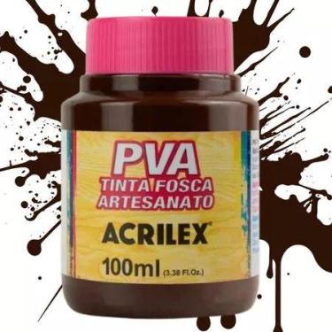 Imagem de Tinta Pva 100ml 526 Marrom Escuro Acrilex