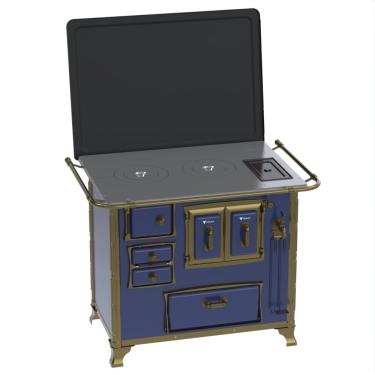 Imagem de Fogao a Lenha Venax GII n 2 Renaissance Azul Cald SD