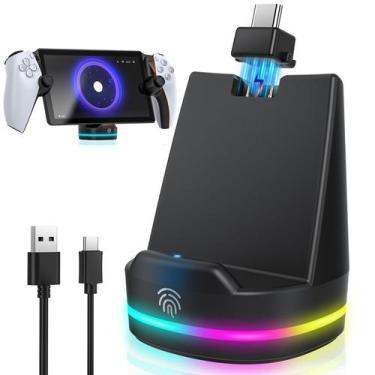 Imagem de Dock de Carregamento Auarte PS5 Portal Magnético RGB 59g