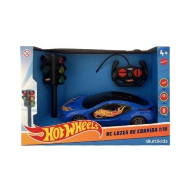 Imagem de Brinquedo Infantil Carrinho de Controle Remoto Hot Wheels Azul Multiki