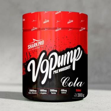 Imagem de V9 Pump Pré-treino Shark Pro Com Beta Alanina E Cafeina 300g Cola