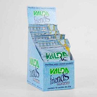 Imagem de Pastilha Valda Friends Sem Açúcar Menta 10 Sachês de 25g
