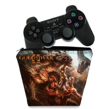 Capa PS5 Controle Case - God of War Ragnarok B - Pop Arte Skins