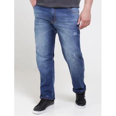 Calça Masculina Jeans Com Elastano Básica Tradicional Serviço Trabalho